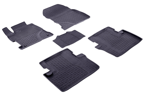 Резиновые коврики с высоким бортом для Honda Civic IX 4D 2012-2016, Seintex.85082