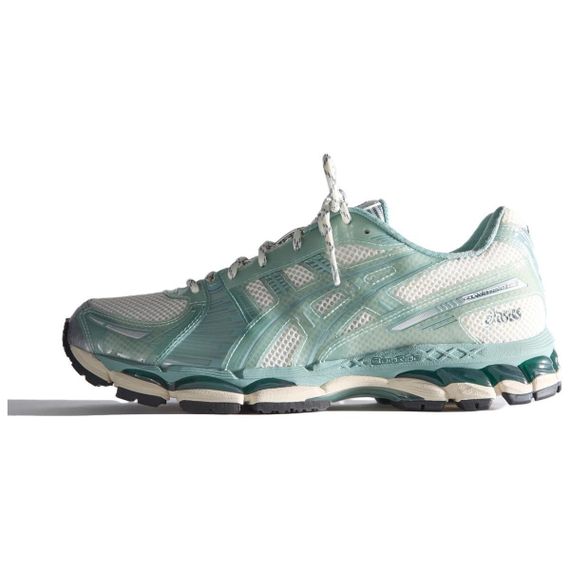 Кроссовки Asics Gelj Kayano 12,1 Бежевые кроссовки Низкие Бело-зеленые Мужские
