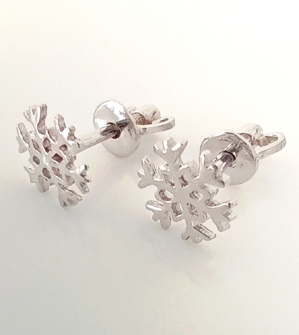 Серьги-пусеты Эстерелла, серебро 925 пробы, родированные/Ф