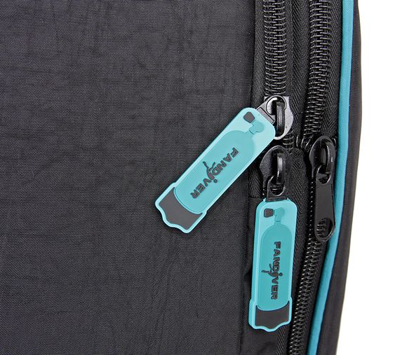 Сумка FanDiver на колесах черный/бирюзовый 100 л