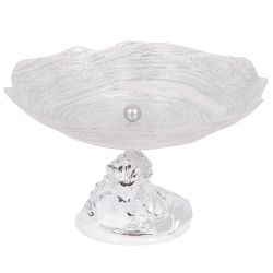 Фруктовница-конфетница Ирис Визир Античное Серебро