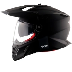 Шлем AXOR X-CROSS DUAL VISOR-E SC, с визором, цвет матовый черный (XL)