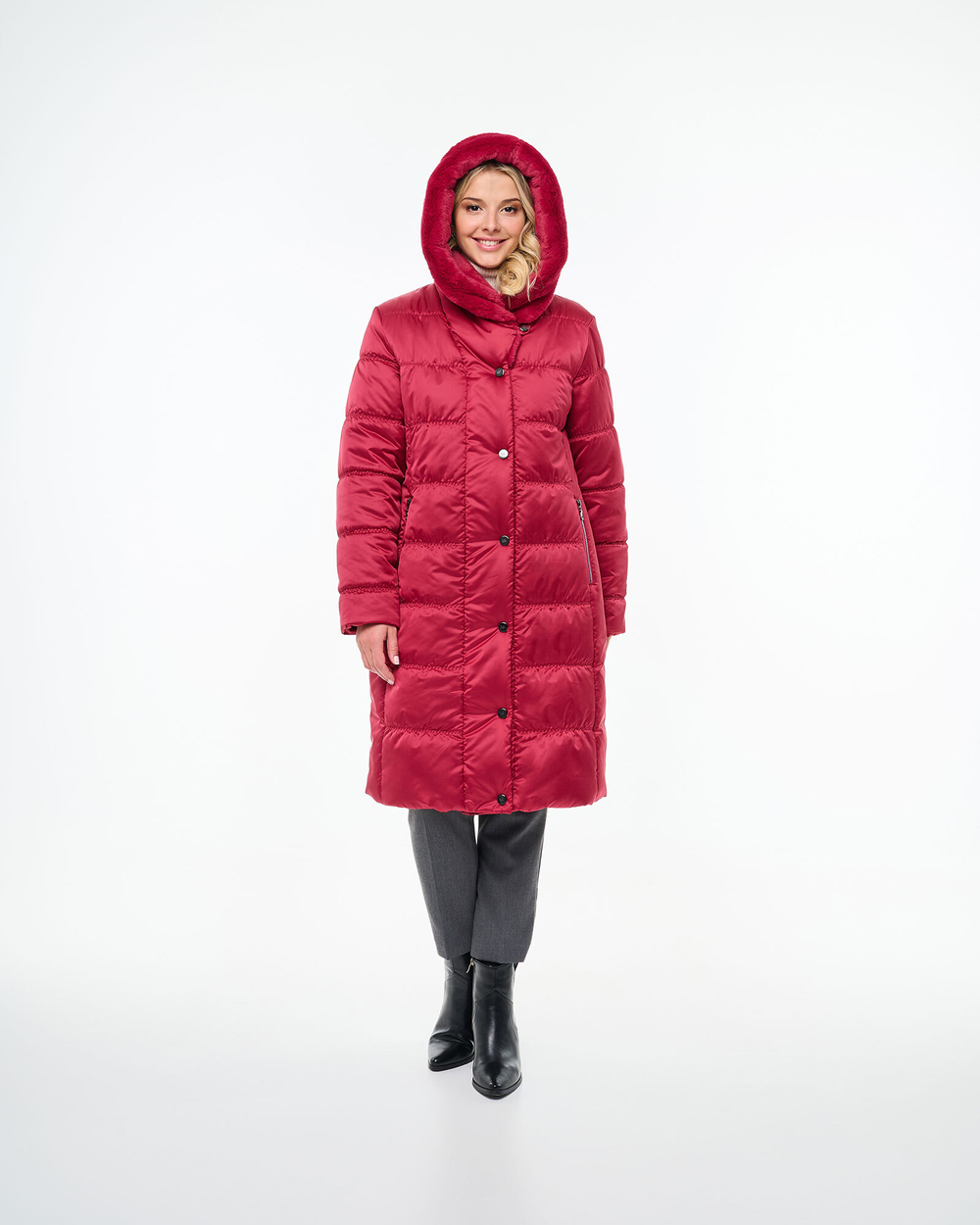 Пальто женское 4407-302/FUR-FW22 Dixi Coat