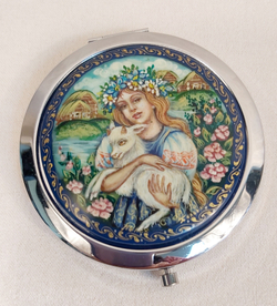 Ручное зеркало "Аленушка"  (худ. Белова)