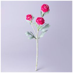 ЦВЕТОК ИСКУССТВЕННЫЙ "РАНУНКУЛЮС" ВЫСОТА=43СМ. (МАЛ.УП=48ШТ/КОР=192ШТ)