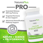 NaturesPlus, Pro, D-глюкарат кальция 600, 90 капсул (600 мг в 1 капсуле)