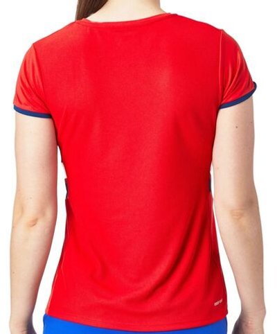 Женская теннисная футболка Lotto Squadra III Tee - flame red
