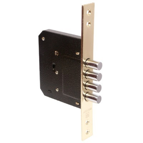 Замок врезной АЛЛЮР 189-4 Б/руч, крест.ключ (4 цилиндр.ригеля)для дер.дверей/1090