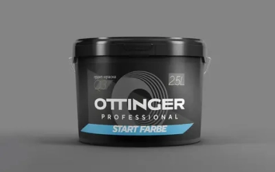 Краска-грунт дисперсионная акриловая OTTINGER Start Farbe Q3 интер. бел. 2.5л