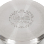 Ковш нерж, 1.8 л, крышка стекло, металл ручка, индукц, Daniks, Бонн, GS-01319-16SP