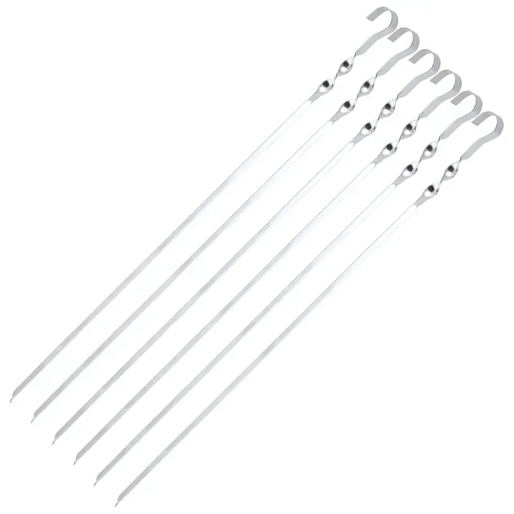 Набор шампуров ECOS 560*10*1,0мм, угловой, с витком, 6шт.