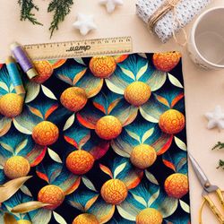 Ткань барби  орехи в листьях