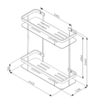 Полка корзина AM.PM Sense L A7453200 Хром