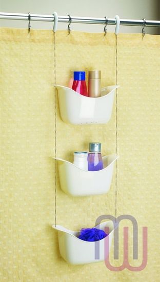 Органайзер для душа Bask белый-никель