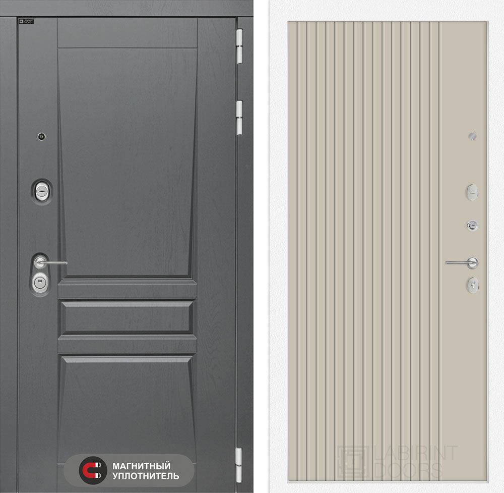 Входная дверь Лабиринт ПЛАТИНУМ - 29 Капучино