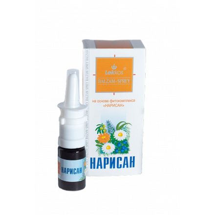 Бальзам-спрей "Нарисан" при насморке и гайморите