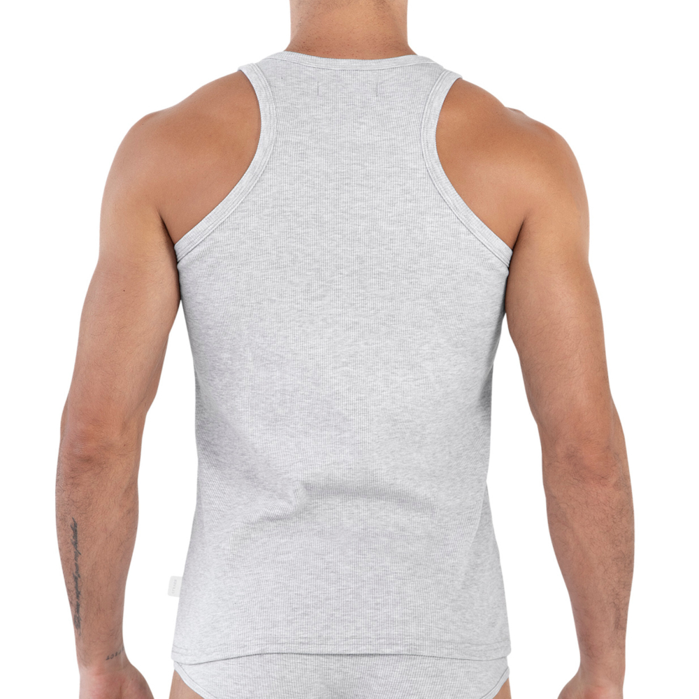 Мужская майка серая Clever Moda SPIRIT TANK TOP 160612