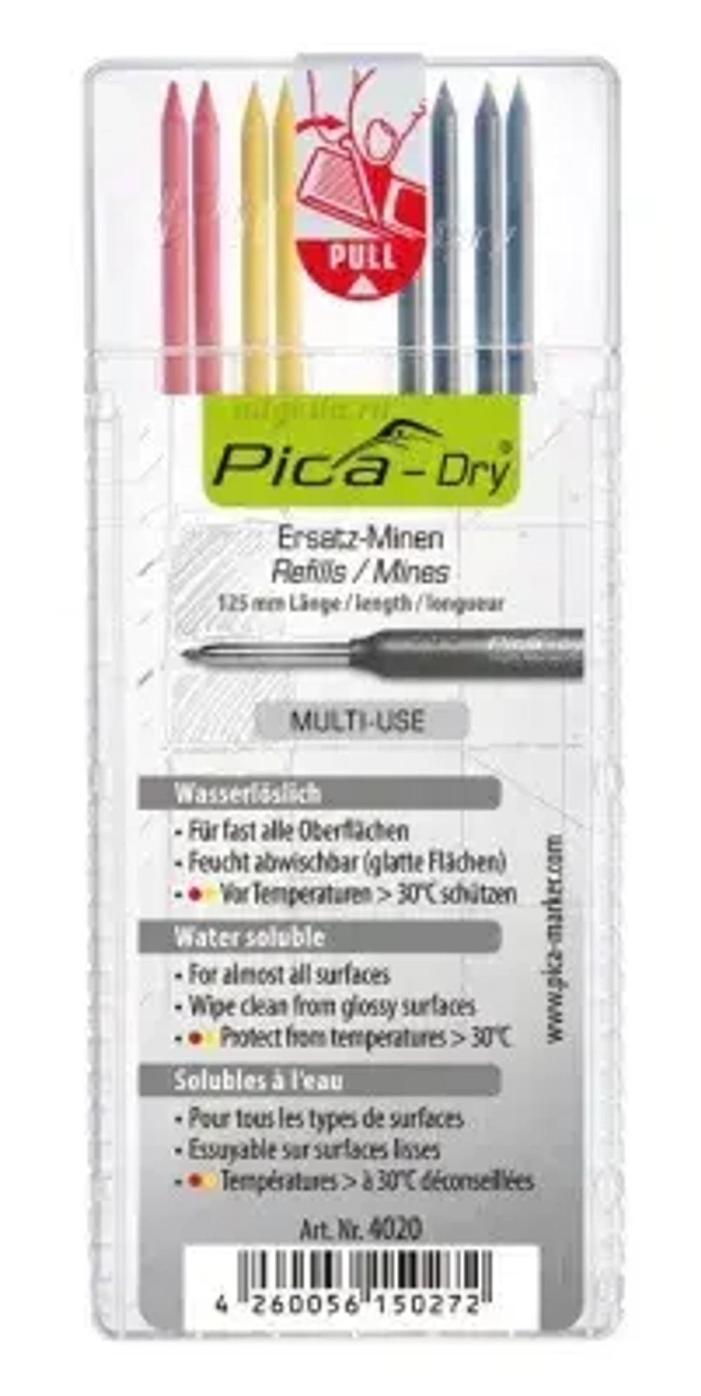 PICA-MARKER 4020/SB К-т грифелей для карандаша Pica-Dry