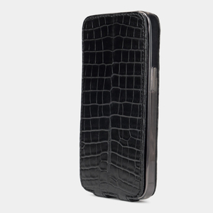 Чехол для iPhone 13 Pro из кожи аллигатора, черного цвета