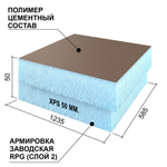 Панель теплоизоляционная Ruspanel RPG Fasad L 1185х585х50 мм