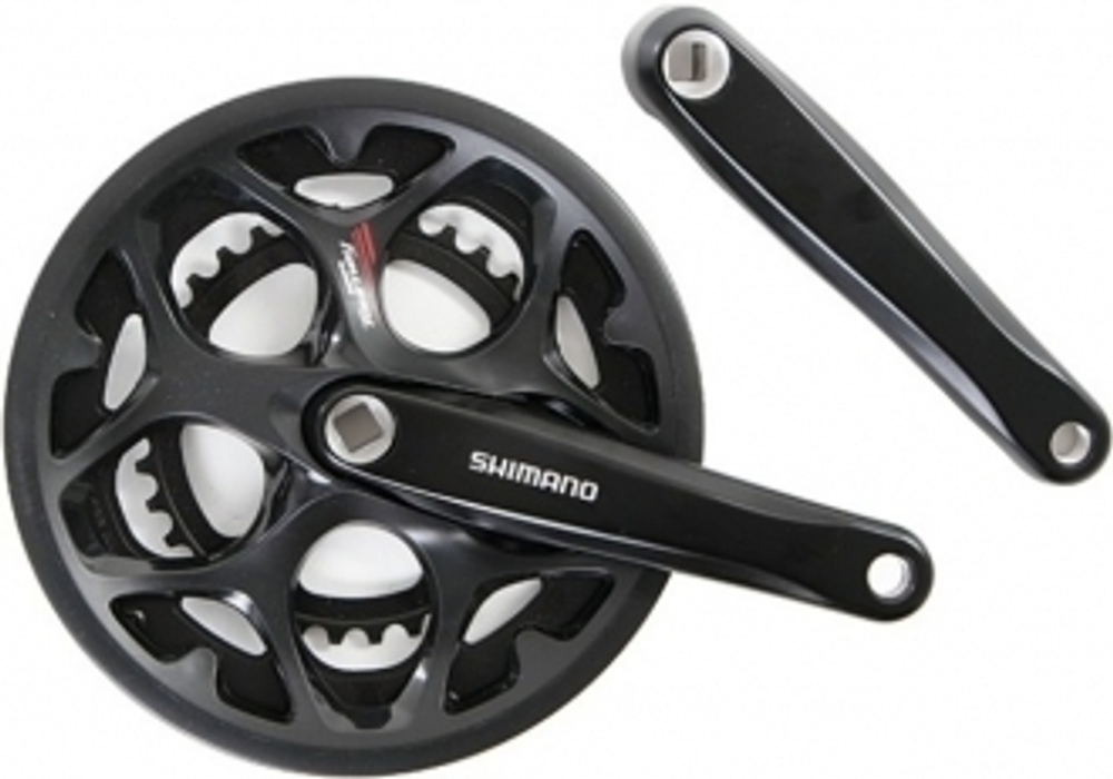 Система Shimano Tourney, A070, 170мм, Кв, 50/34, защ, с болтами, черн.