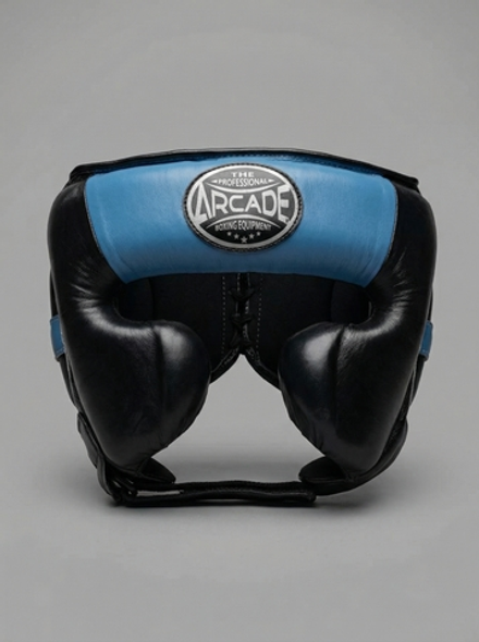 Шлем боксерский  Arcada голубой-черный