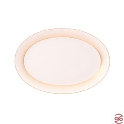 Блюдо овальное Falkenporzellan Deluxe Shape - Rio White Gold 35 см