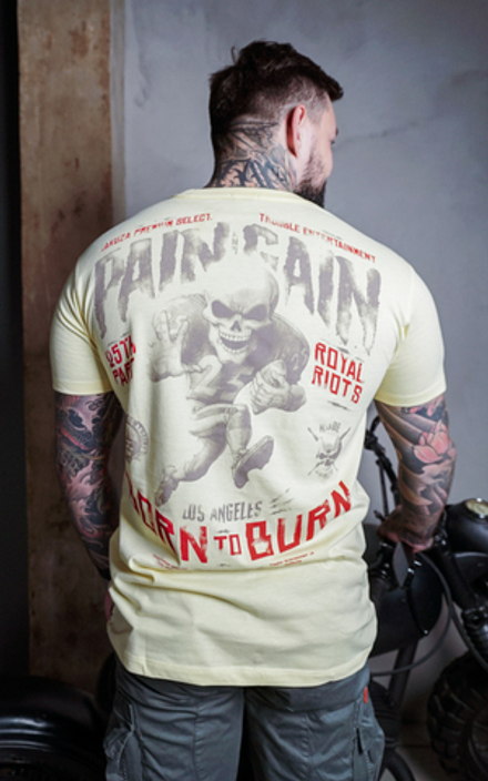 Футболка желтая Yakuza Premium 3707-1