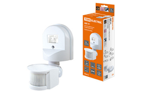 Датчик движения  настенный  ДДС-01 1100Вт, 5-480с, 2-12м, 5+Лк, 180гр, IP44, TDM SQ0324-0006