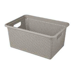 Корзина универсальная "Wenge" прямоугольная 20л, 430х300х200 мм (серый)