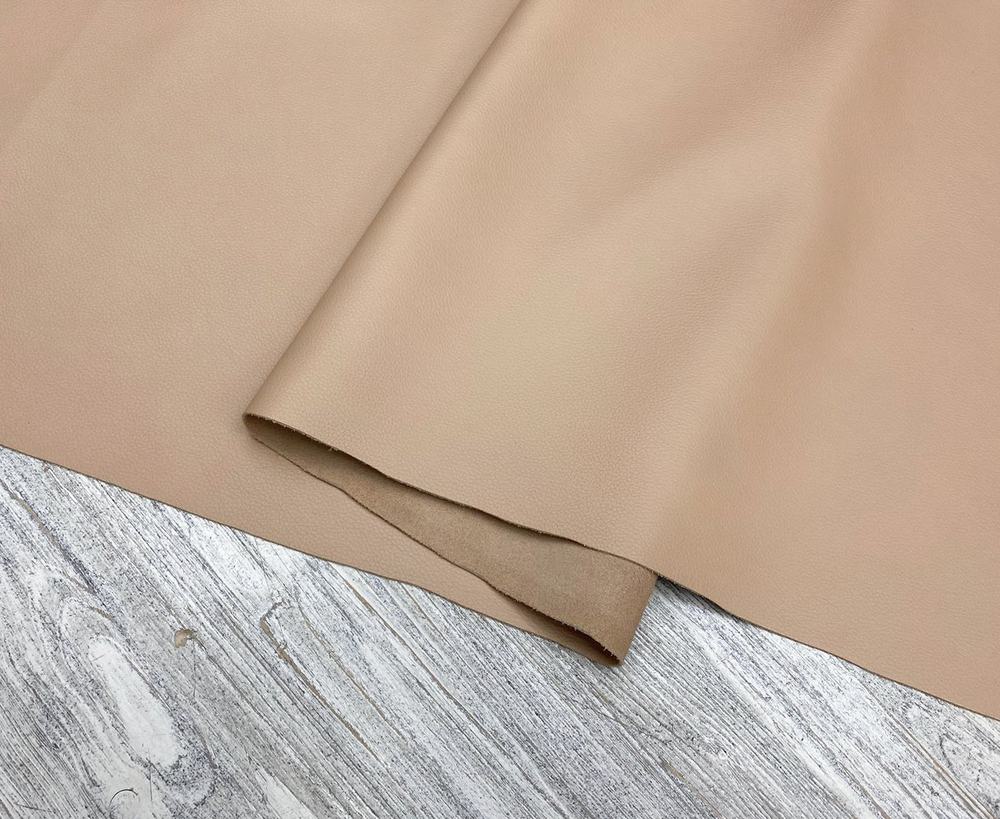 Elliot Dark Almond (1,3-1,5 мм), цв. Бежевый, натуральная кожа