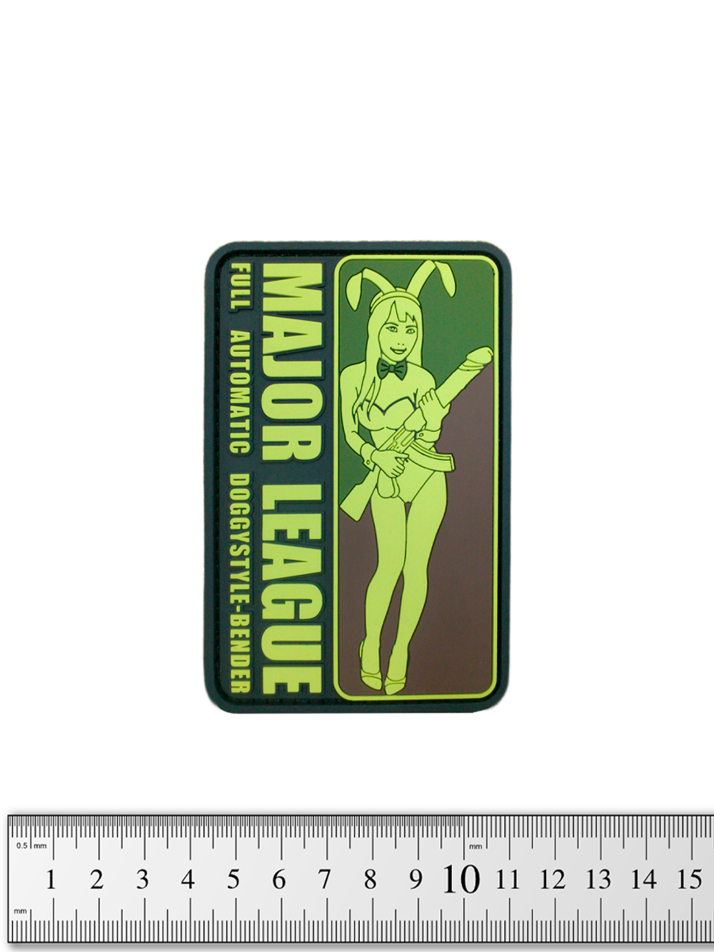 Шеврон Major League Doggystyle-Bender PVC. Олива