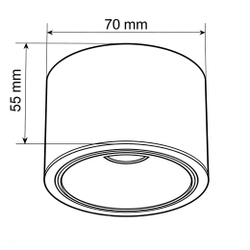 Светильник точечный накладной Wertmark Technical Altair WTA.O06.067.40.07