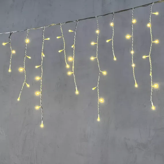 Светодиодная бахрома 3*0,5 м., 150 шампань LED ламп, силиконовый прозрачный провод, Beauty Led (ECC150-10-2CH)