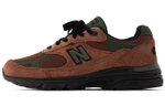 AIME LEON DORE x New Balance NB 993 retro shock absorption, non-slip, wear-resistant, wrapping, lightweight, low-cut casual running shoes for men and women with the same style brown American products