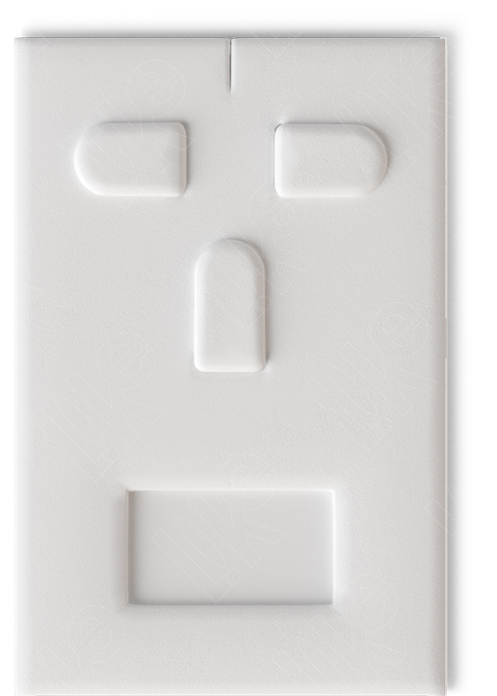 Вкладыш 05/наклонный/для гарнитура/3 язычка/окошко для бирки/прорезь для нитки