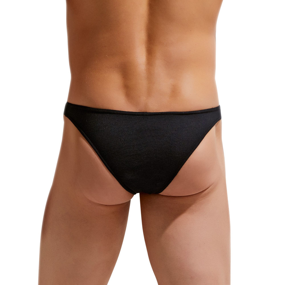 Хлопковые мужские трусы-бразилиана Modern Essentials Brazilian Slip (Размер: L) (Цвет: темно-синий)