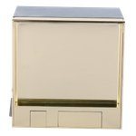 Лючок в пол 4 мод. (2 мод. 45х45 мм.) верт. установка,  латунь