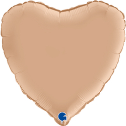 Сердце "Сатин Нюд" 46 см