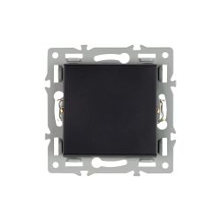 Механизм выключателя одноклавишный проходной SWT-MKP1-PL-BK (250V, 16A) (Arlight, -) 043715