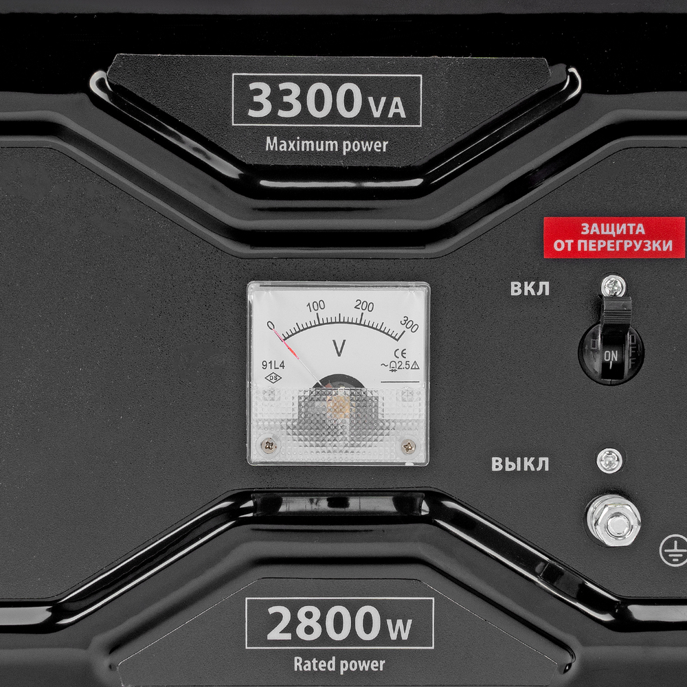 Генератор бензиновый RS-4000, 3,3 кВт, 230В, ручной стартер MTX