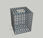 Габион клумба 400х400х600