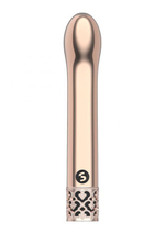 Розовый мини-вибратор G-точки Jewel - 12 см.