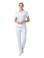 Поло медицинское женское Dr. Nice DRN110, белый, 52