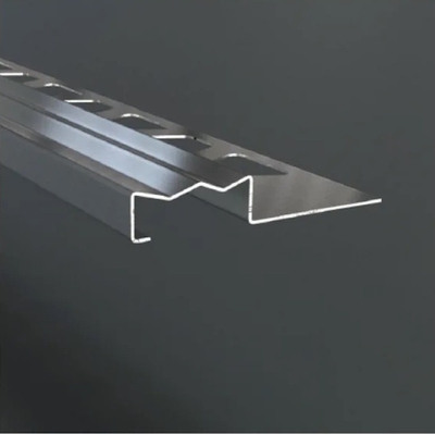 Профиль для защиты ступеней ZSKF, нержавеющая сталь шлифованная