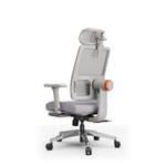 Эргономичное компьютерное кресло FoxGear NETZ модель M, серый (FG-NETZ-M-GY)