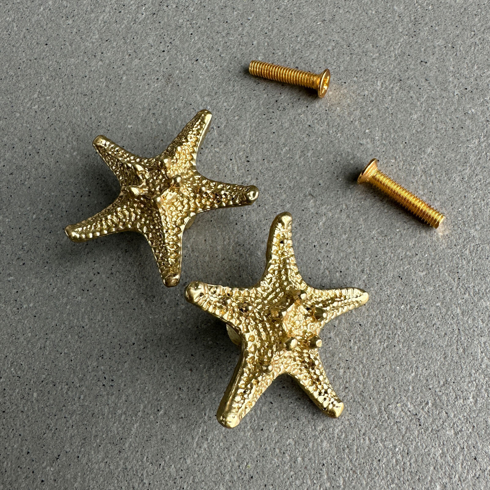 Ручка-кнопка MOS006 brass