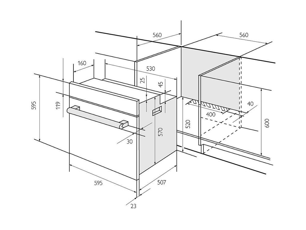 Электрический духовой шкаф EDM 073 WH