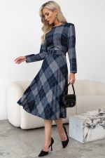 Платье Сильвия (серый/коричневый) Р11-1086/18 Nikol