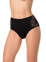 Хлопковые трусики с высокой линией талии (Размер: XXL) (Цвет: кремовый)